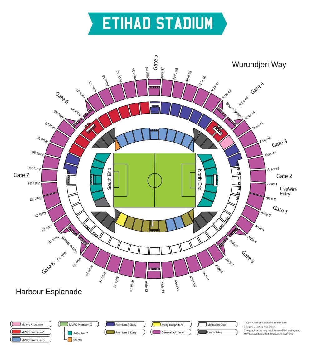 Etihad Stadyumu, Melbourne Haritayı göster