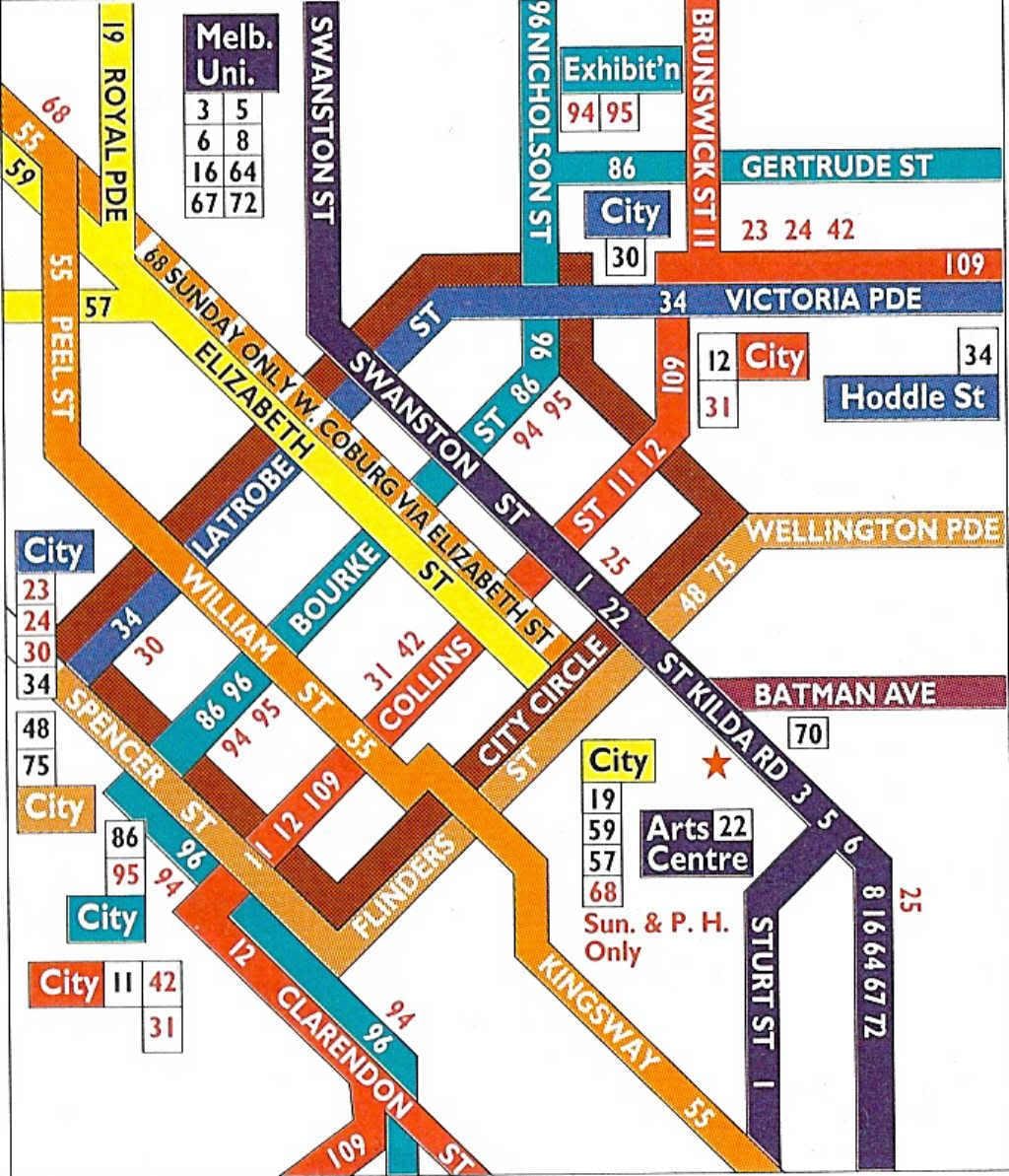 Melbourne Mia tramvay göster