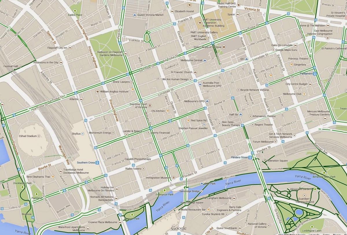 Melbourne haritası Mia