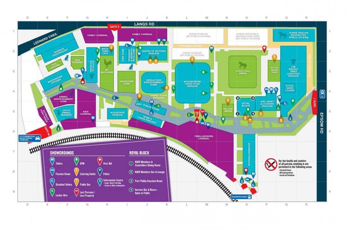 Melbourne Showgrounds haritası