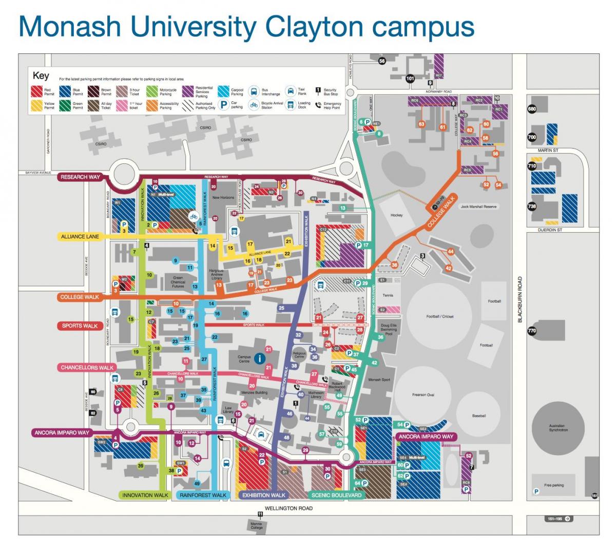 Monash Üniversitesi, Clayton göster