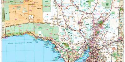 Güney Avustralya harita