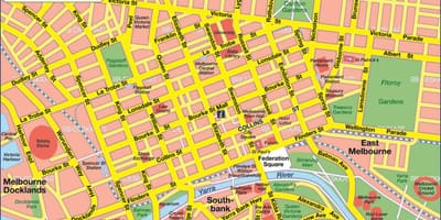 Melbourne harita merkezi