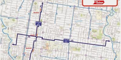 Melbourne bike share haritası