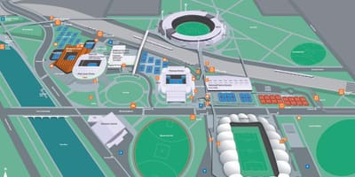 Melbourne Olimpik park göster