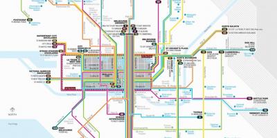 Melbourne tramvay güzergah haritası