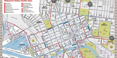 Melbourne şehir haritası