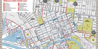 Melbourne şehir haritası