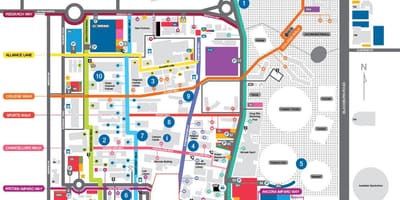 Monash Üniversitesi Harita