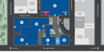 St Vincent Hastanesi, Melbourne Haritayı göster