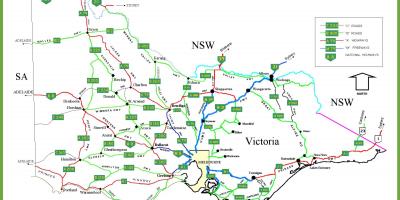 Victoria Avustralya harita